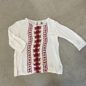 Floral viscose blouse